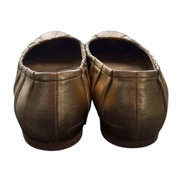 Prada Metallic Gold Flats - Picture 5 of 8